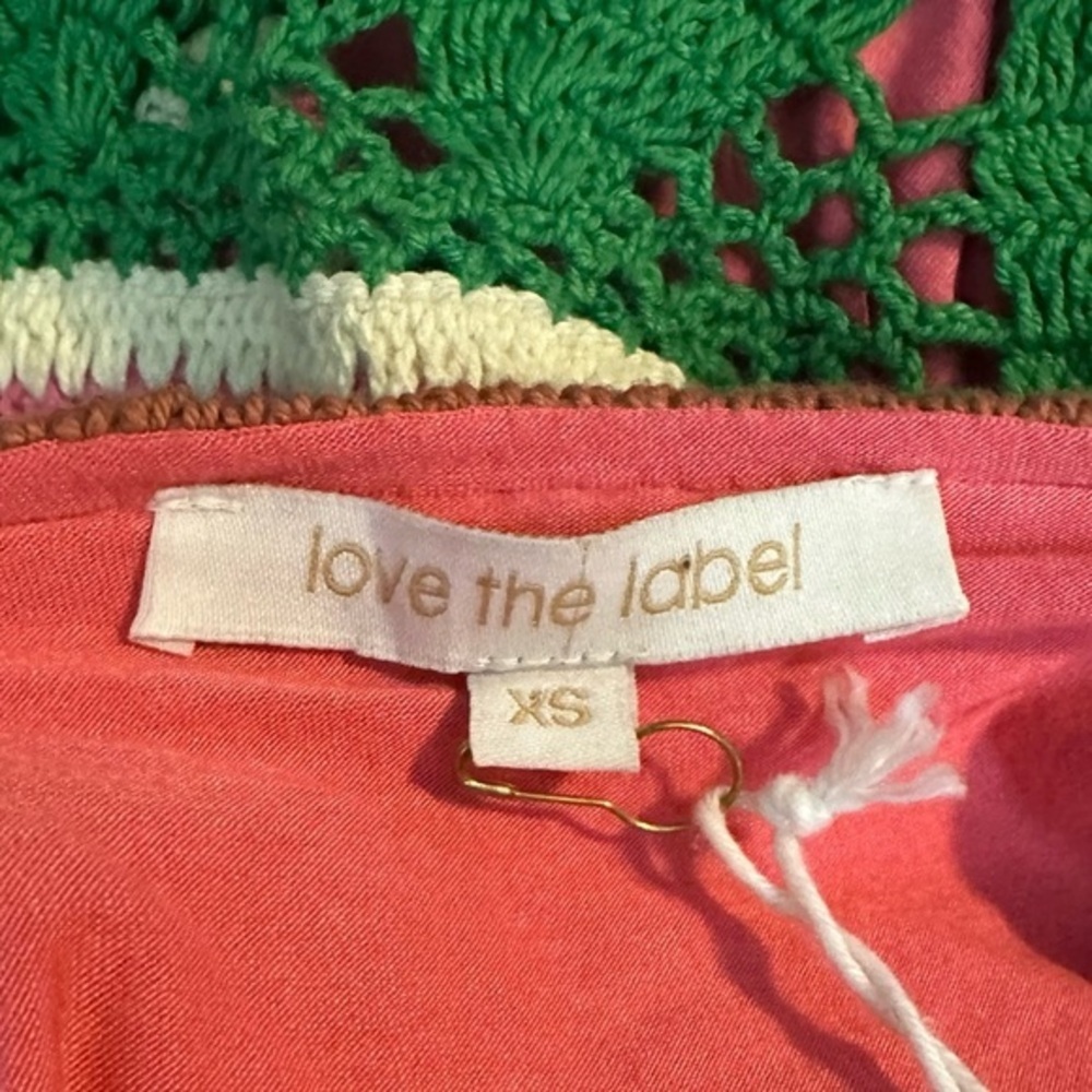 NWT Love the Label Larona Rainbow Crochet Dress Size XS - Picture 7 of 11